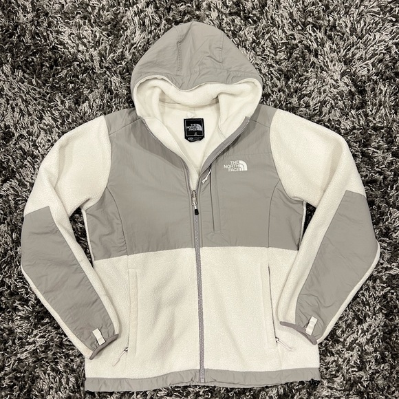 THE NORTH FACE  GRAY & BLACK DENALI FLEECE JACKET - Picture 9 of 14